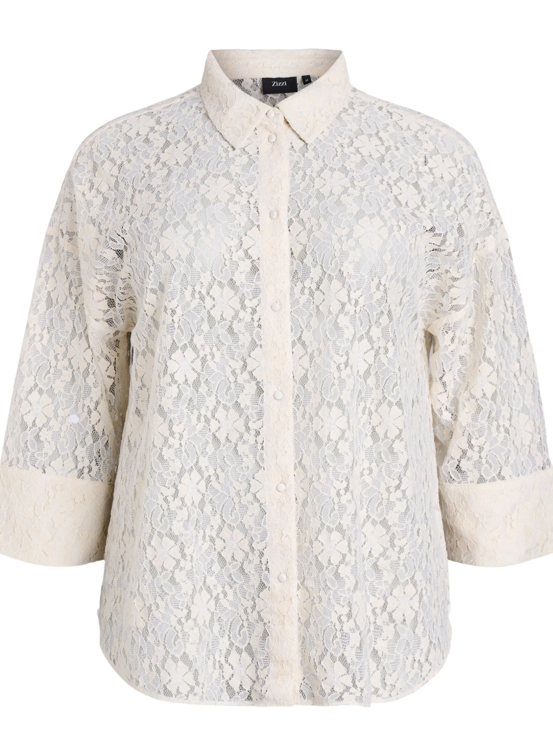 Bluse aus Spitze mit 3/4-Ärmeln