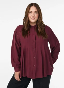 Bluse aus Viskose mit A-Linie
