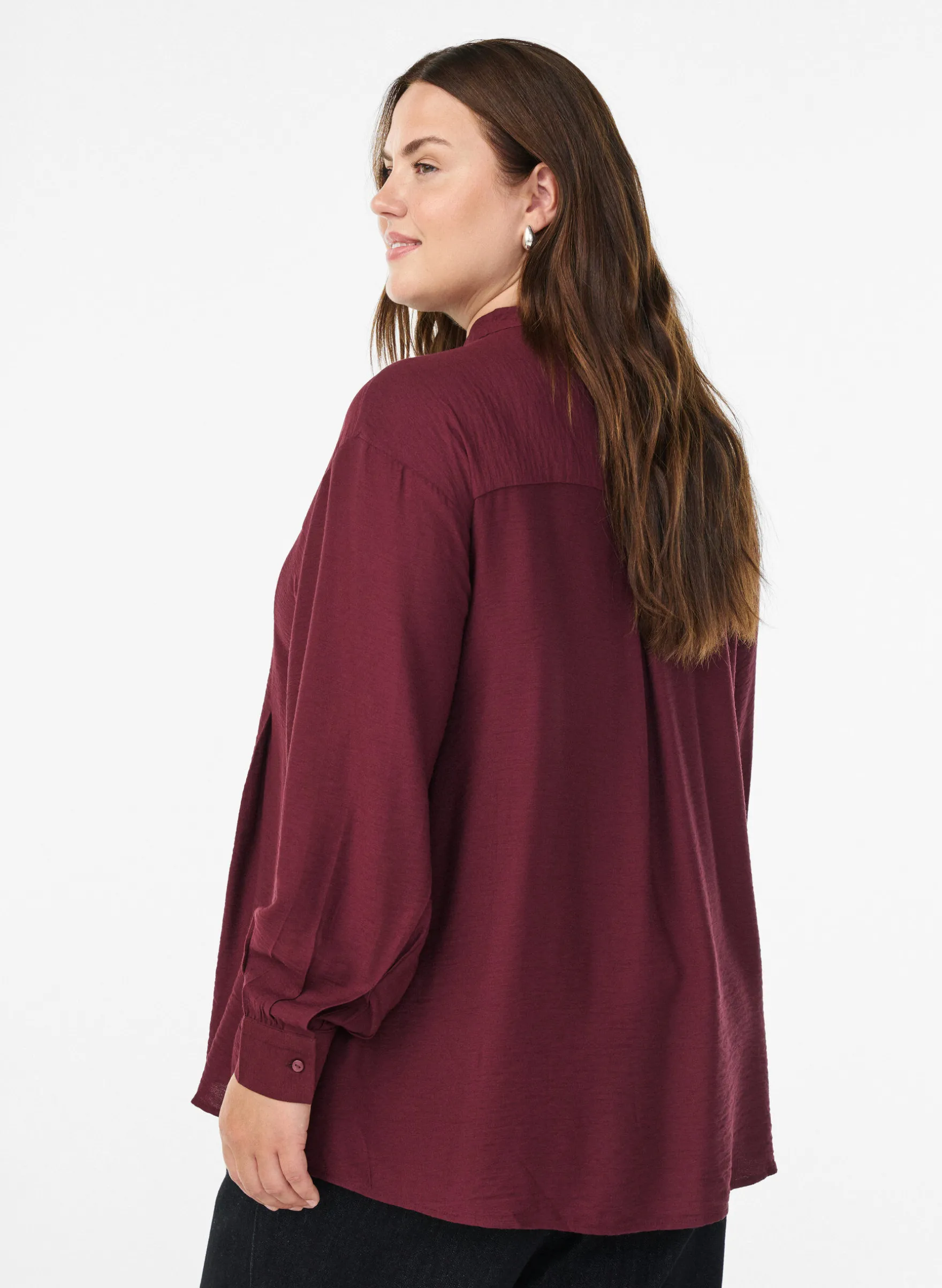 Bluse aus Viskose mit A-Linie