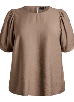 Bluse aus Viskose mit halben Ärmeln