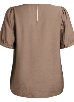 Bluse aus Viskose mit halben Ärmeln