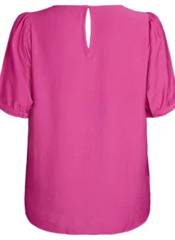 Bluse aus Viskose mit halben Ärmeln