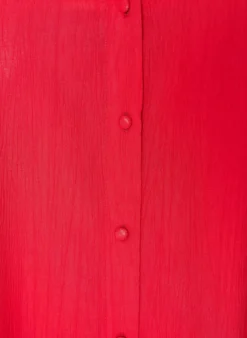 Bluse aus Viskose mit Knöpfen und Struktur
