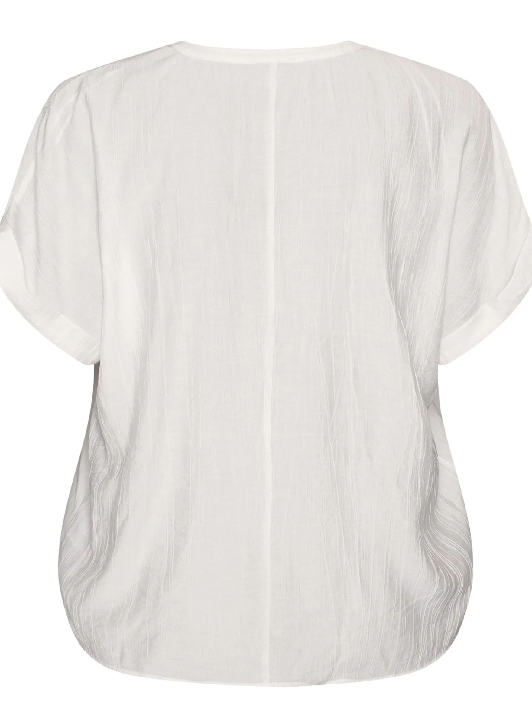 Bluse aus Viskose mit Knöpfen und Struktur