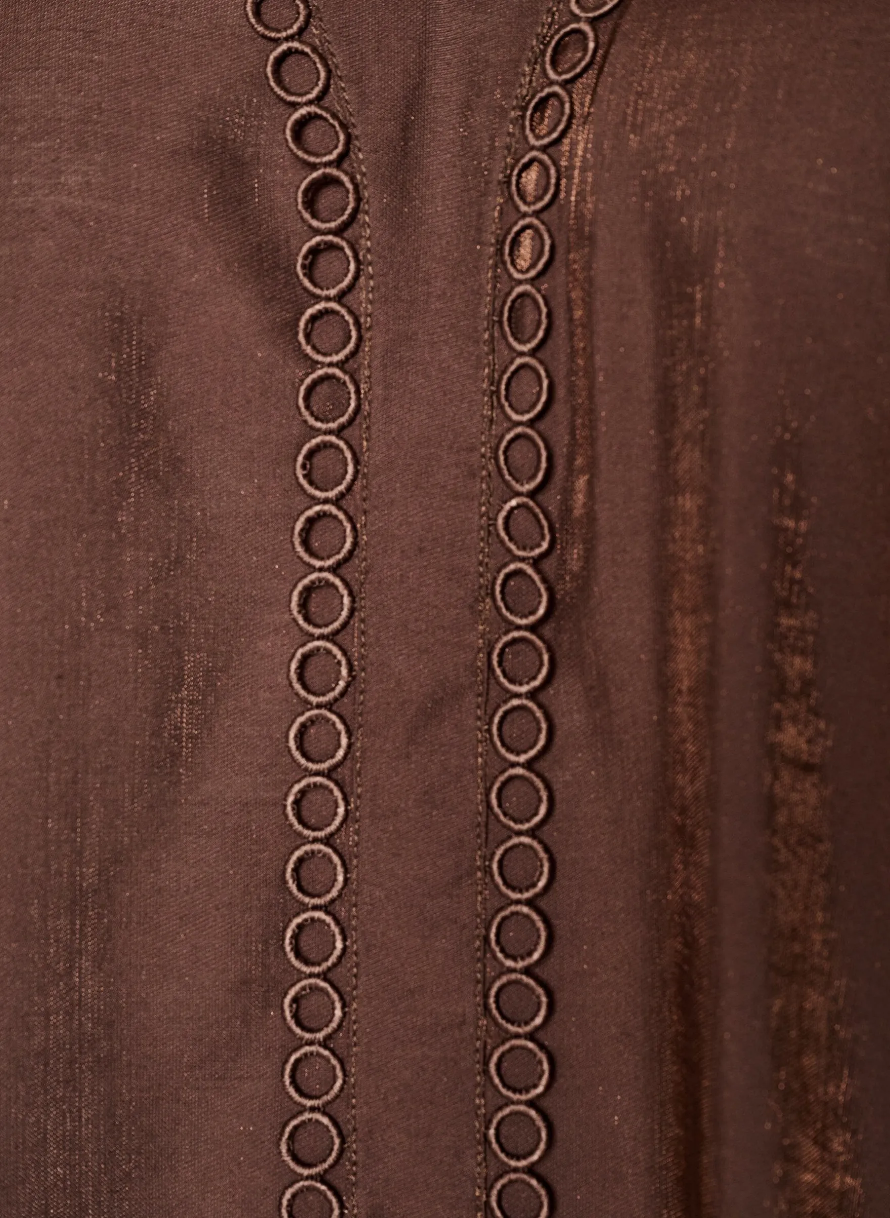 Bluse aus Viskose mit V-Ausschnitt und Zierdetails