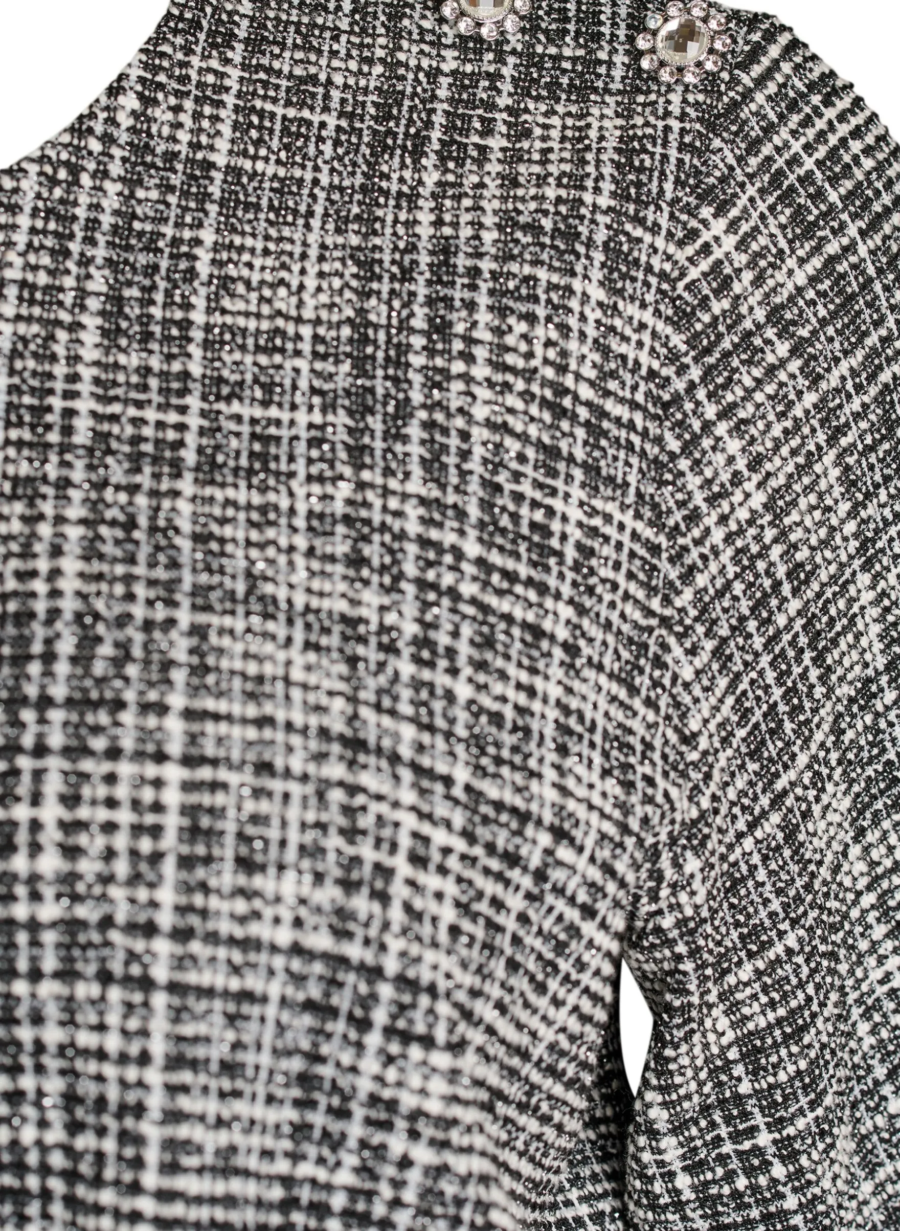 Bluse aus Webstoff mit Knopfdetail