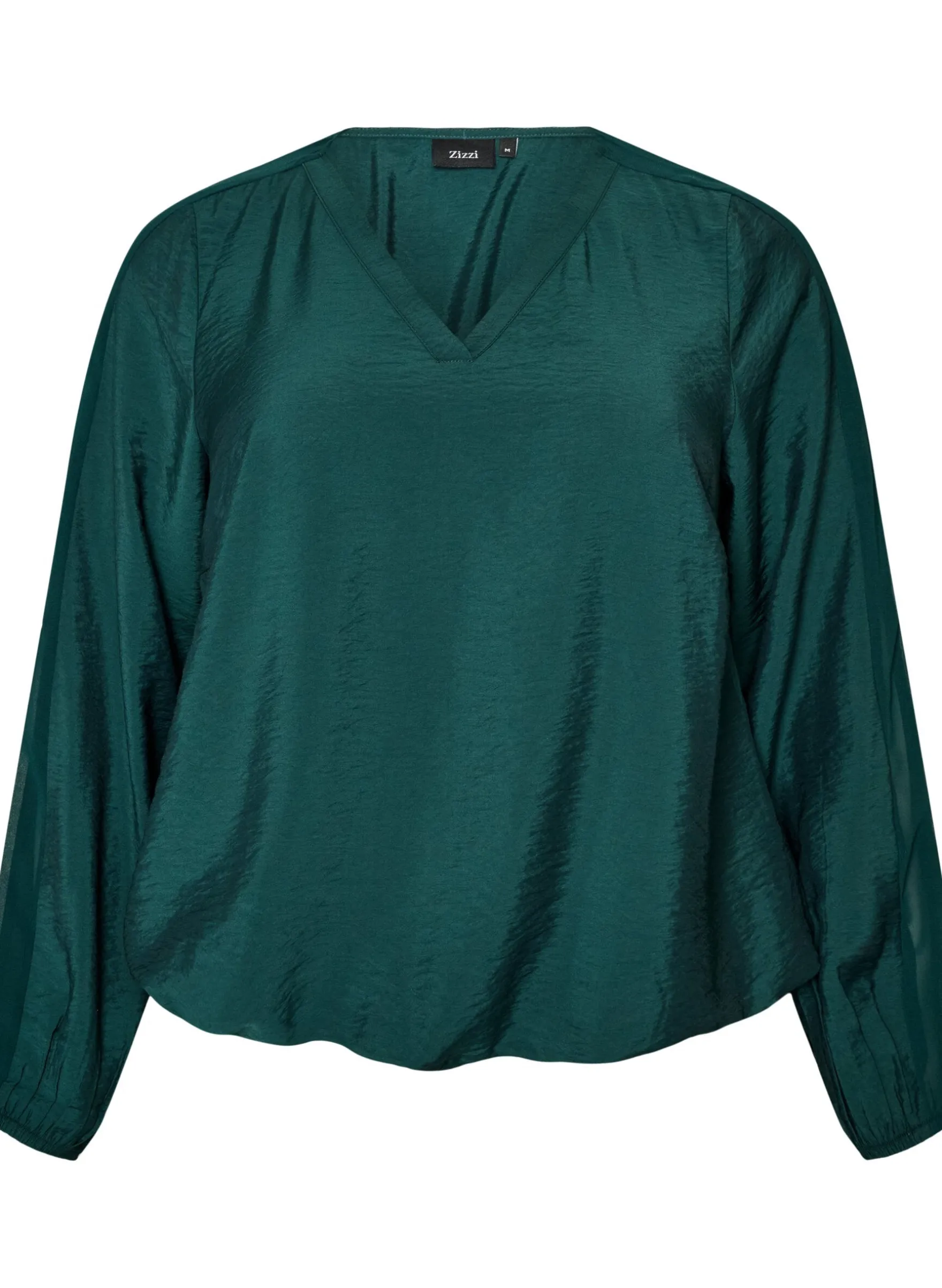 Bluse mit Balloneffekt und Chiffondetails