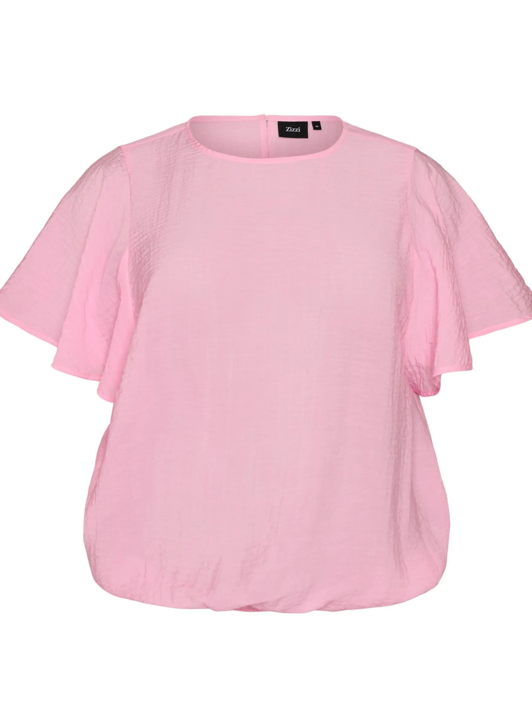 Bluse mit Ballonform und Flügelärmeln