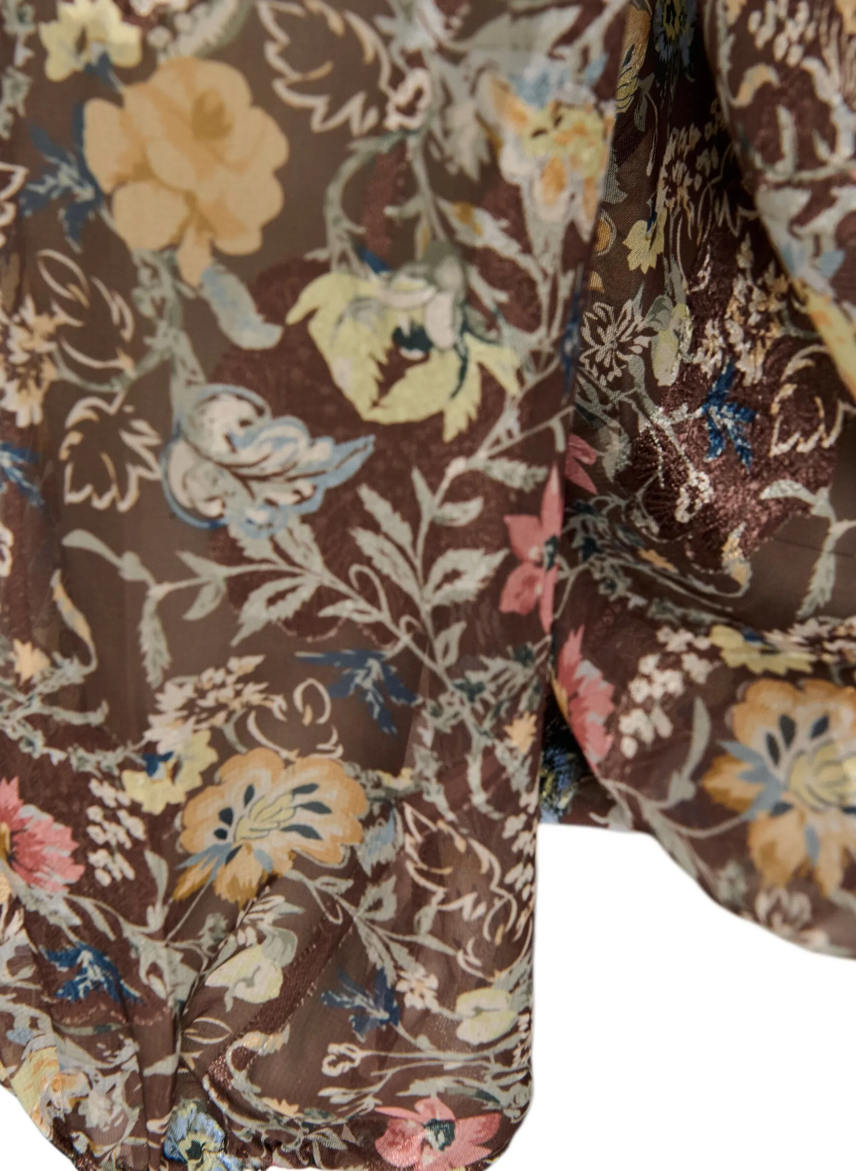 Bluse mit Blumenmuster und Ballonärmeln