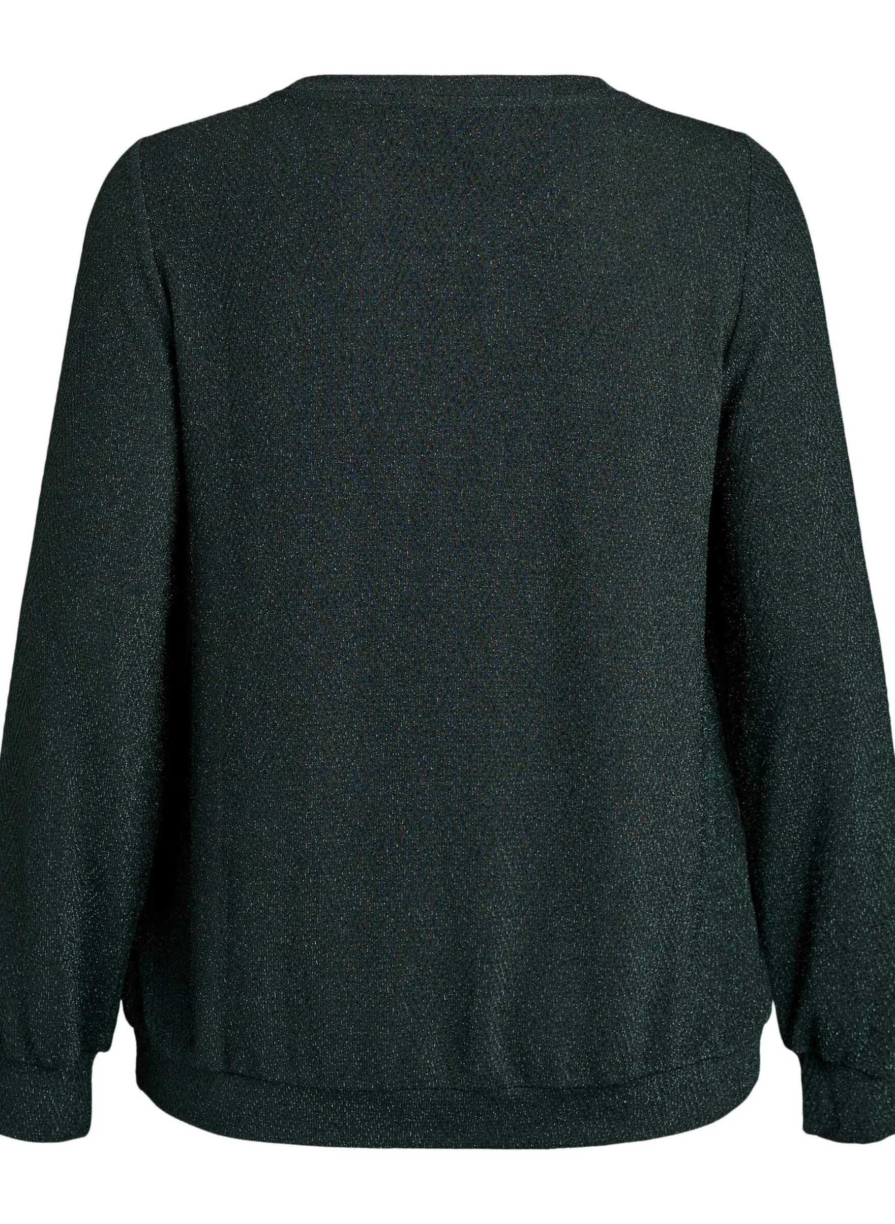 Bluse mit Fischgrätenmuster und Glitzerfaden