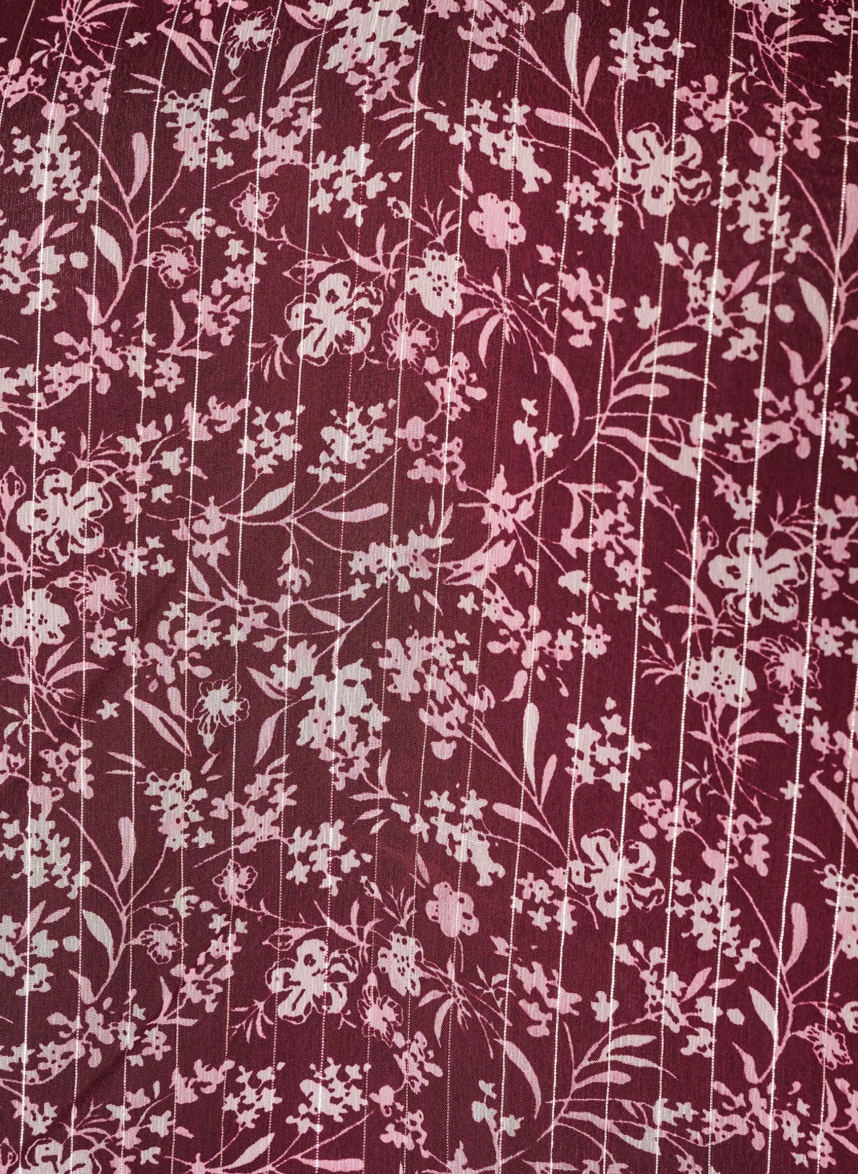 Bluse mit geblümtem Print und Glitzerfaden