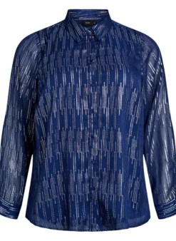 Bluse mit glitzerndem Muster