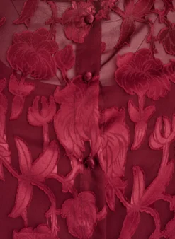 Bluse mit Knöpfen und Blumenmuster