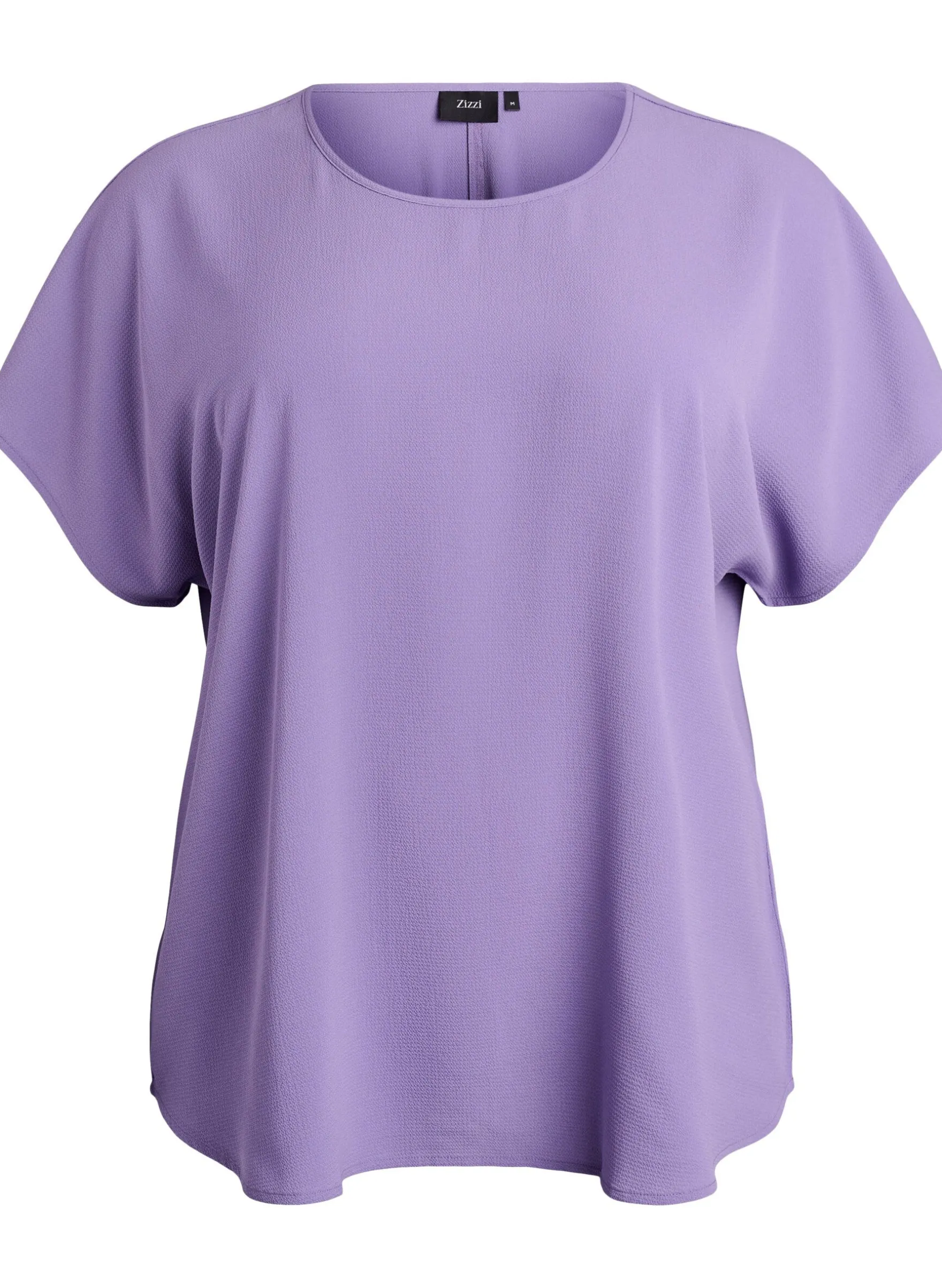 Bluse mit kurzen Ärmeln und Rundhalsausschnitt