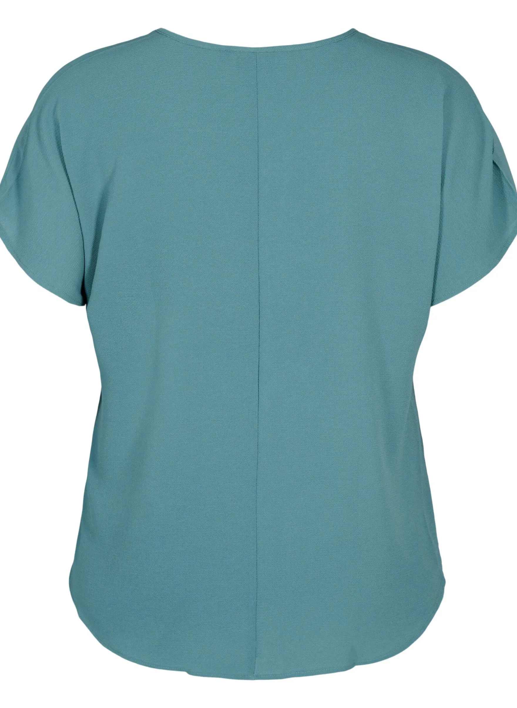 Bluse mit kurzen Ärmeln und Rundhalsausschnitt