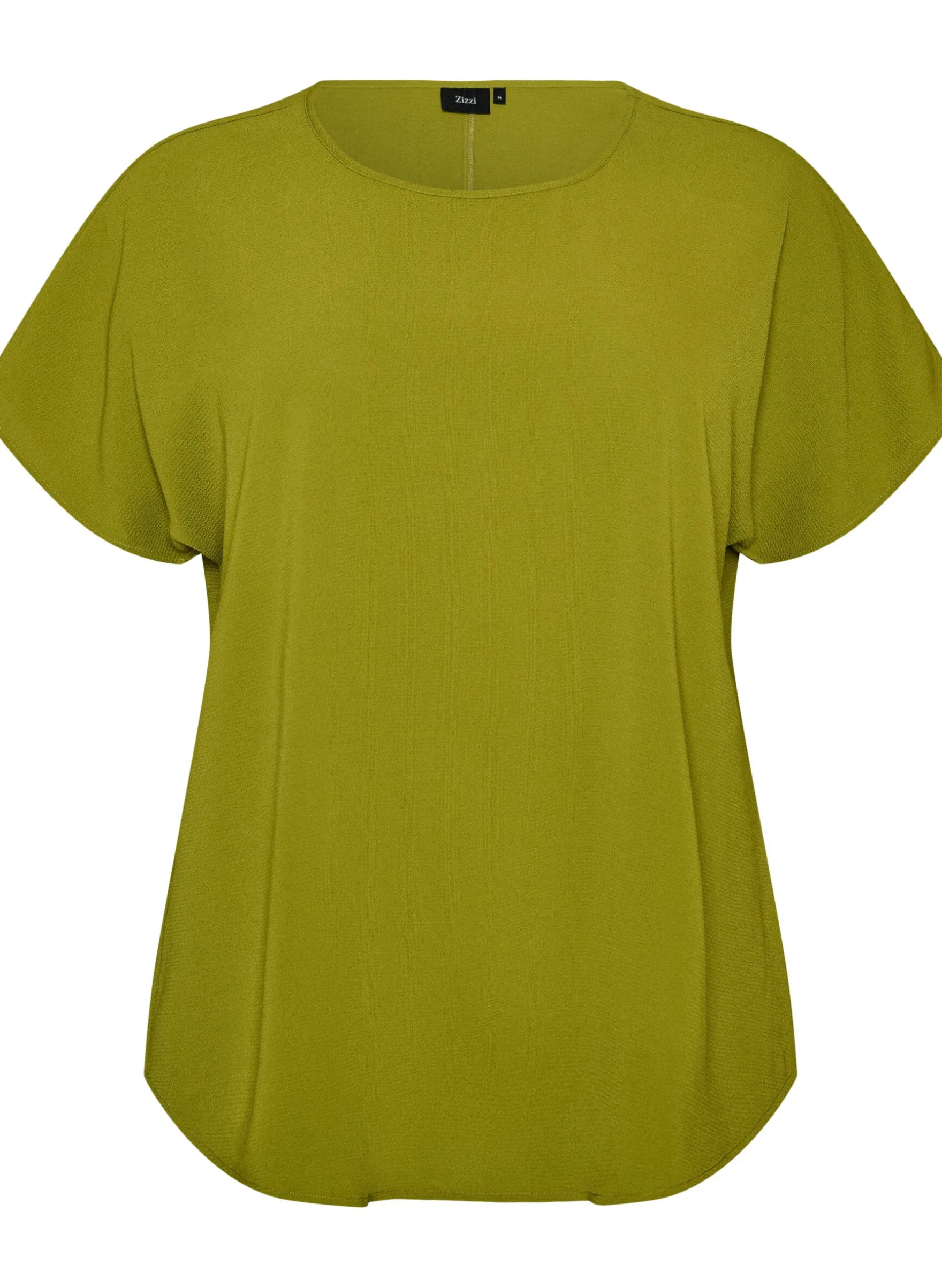 Bluse mit kurzen Ärmeln und Rundhalsausschnitt