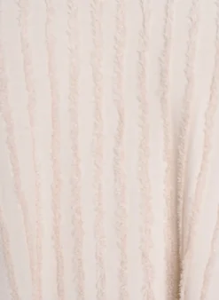 Bluse mit kurzen Ärmeln und Streifenstruktur