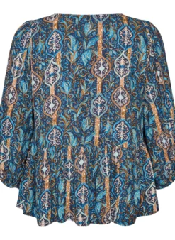 Bluse mit Paisleymuster und Spitzendetails