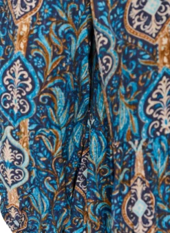 Bluse mit Paisleymuster und Spitzendetails