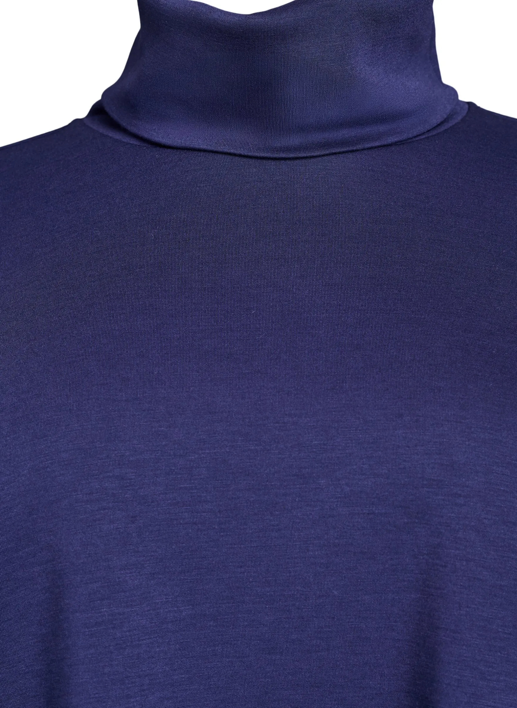 Bluse mit Rollkragen aus Modal-Mix