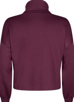 Bluse mit Rollkragen aus Modal-Mix