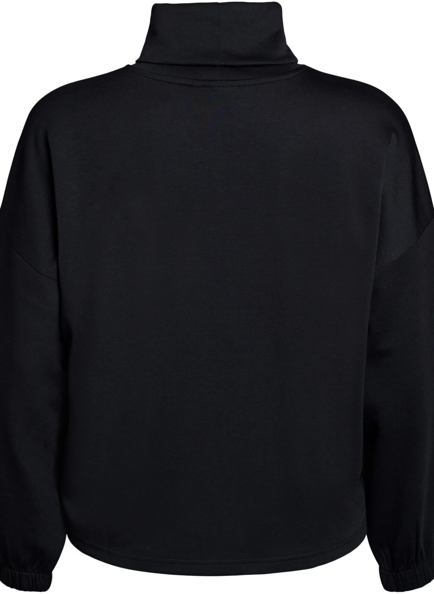 Bluse mit Rollkragen aus Modal-Mix