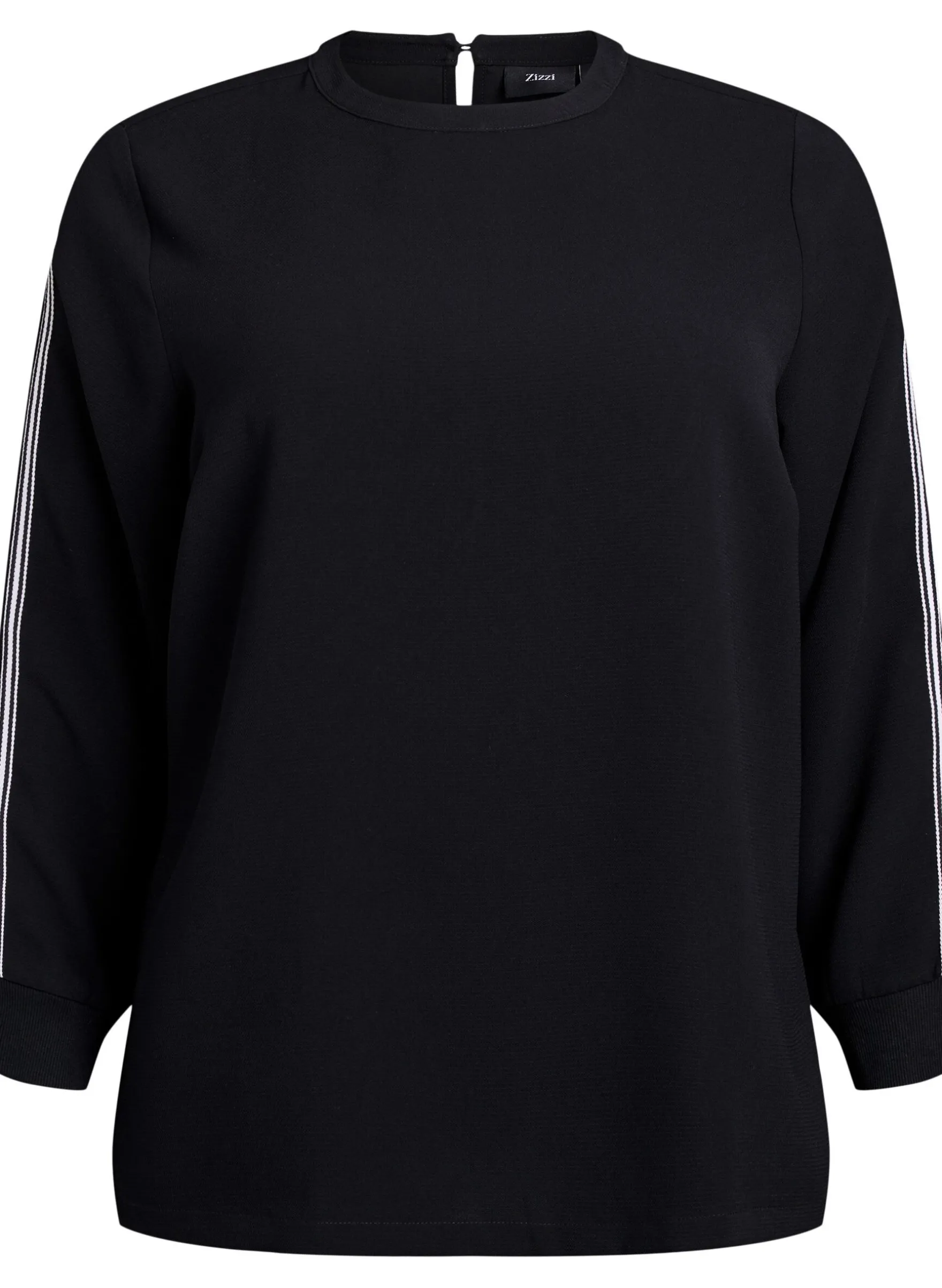 Bluse mit Streifendetail an den Ärmeln