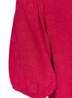 Bluse mit Struktur und kurzen Ärmeln