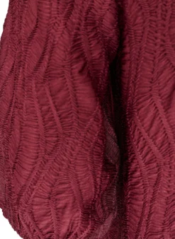 Bluse mit Struktur und 3/4-Ärmeln