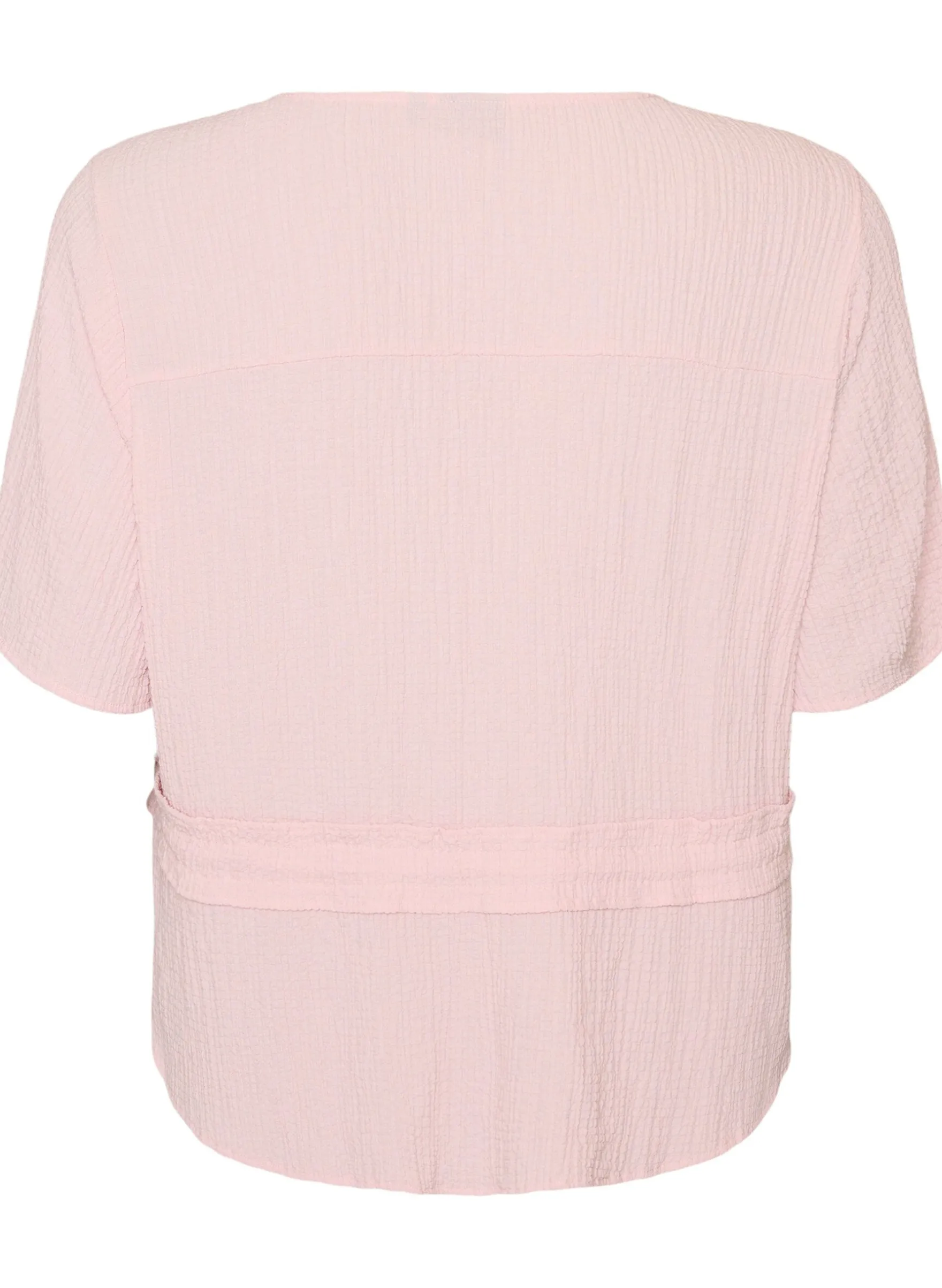 Bluse mit Struktur und Taillenbindung
