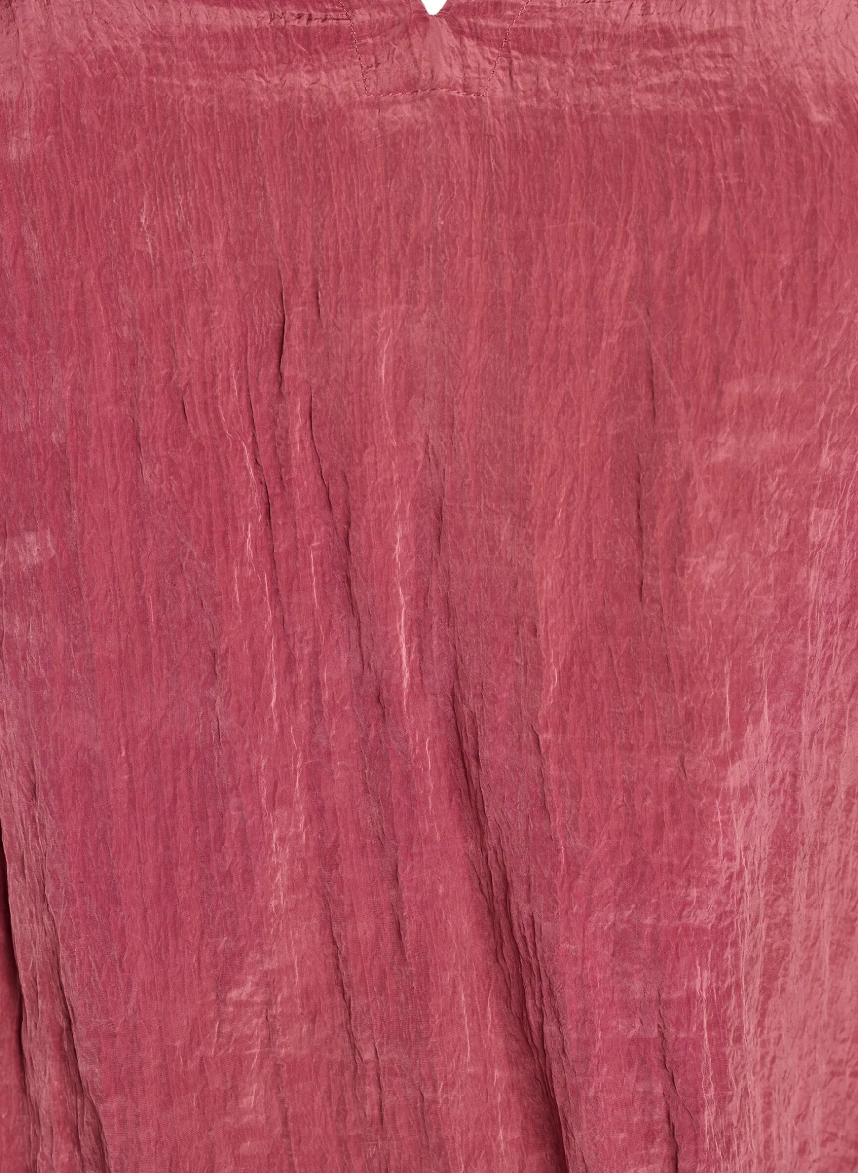 Bluse mit V-Ausschnitt und Crinkle-Struktur