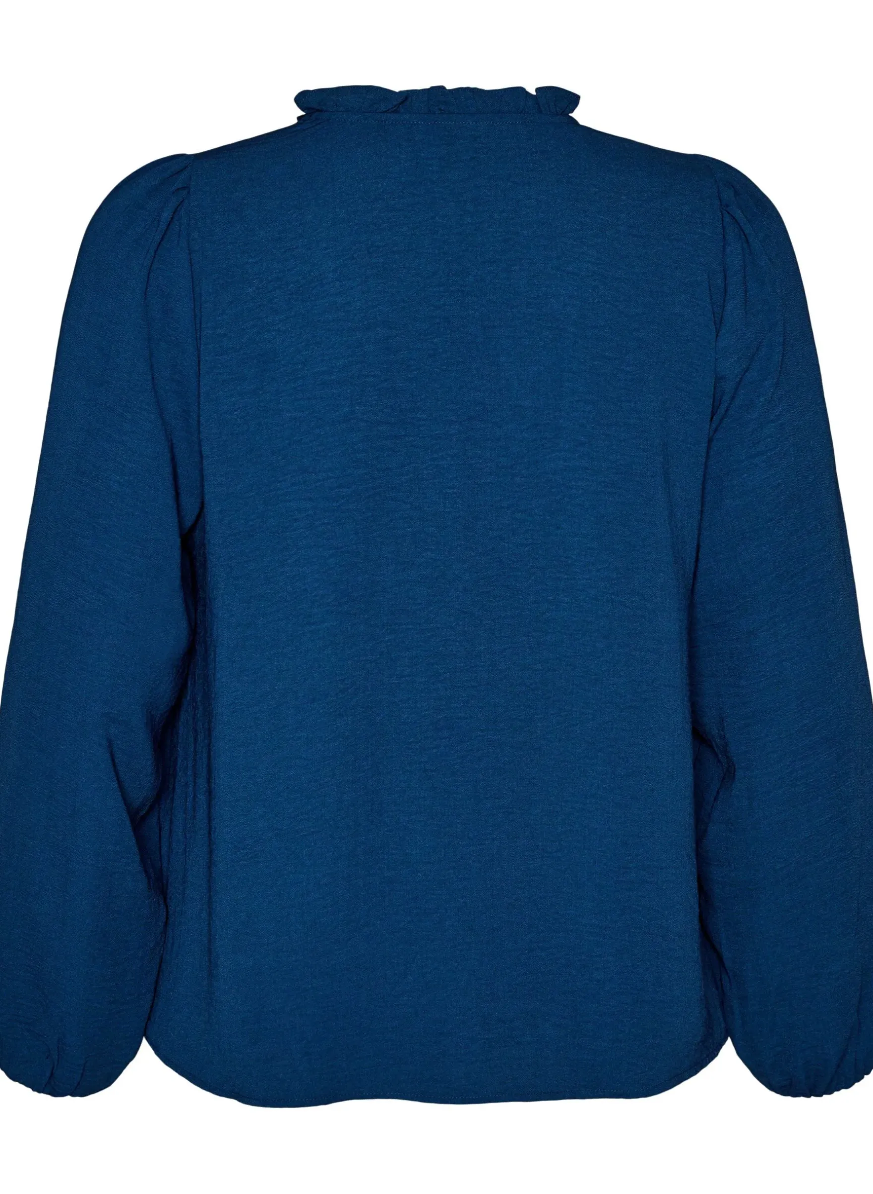 Bluse mit V-Ausschnitt und Häkelband