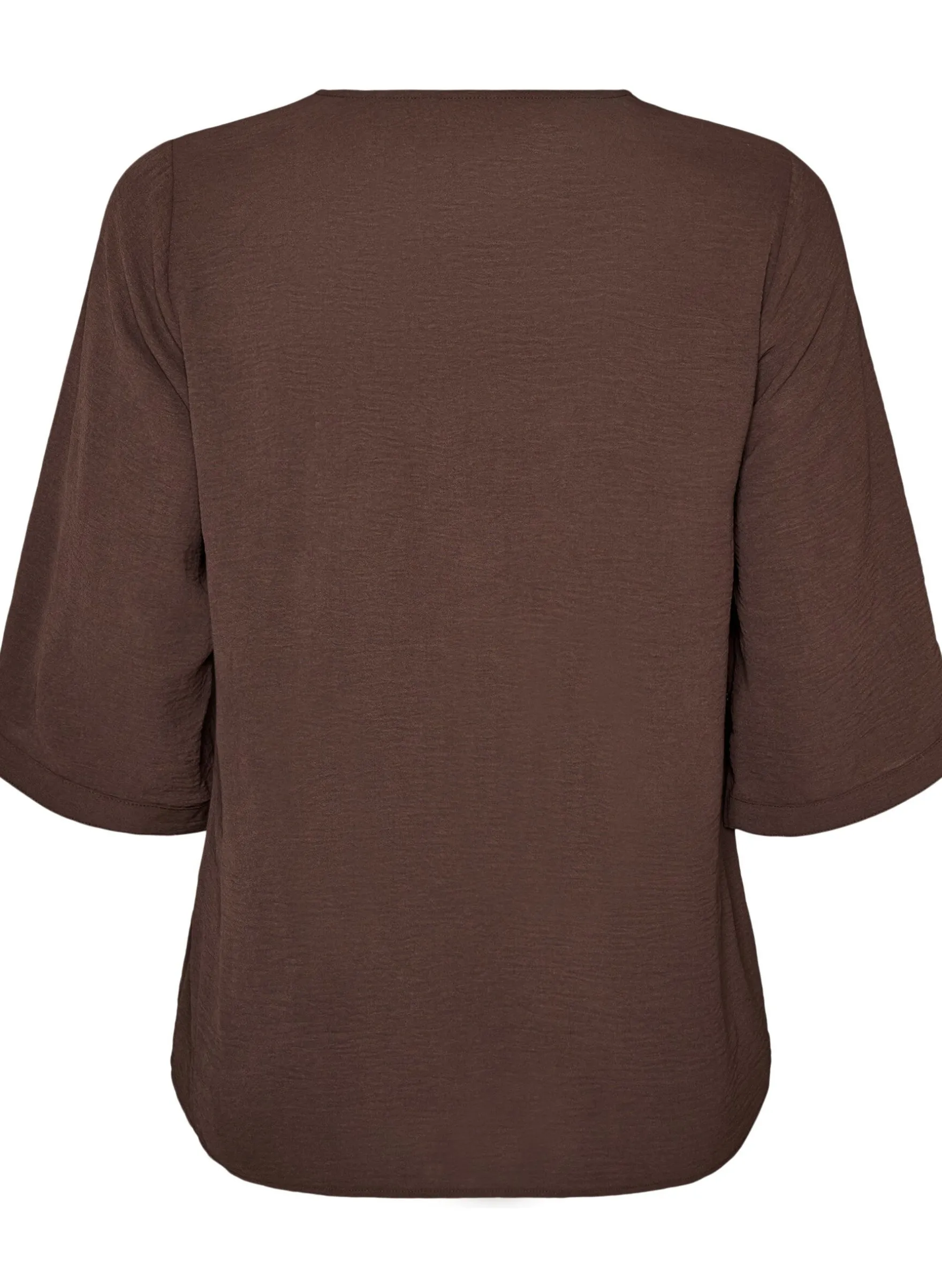 Bluse mit V-Ausschnitt und 3/4-Ärmeln
