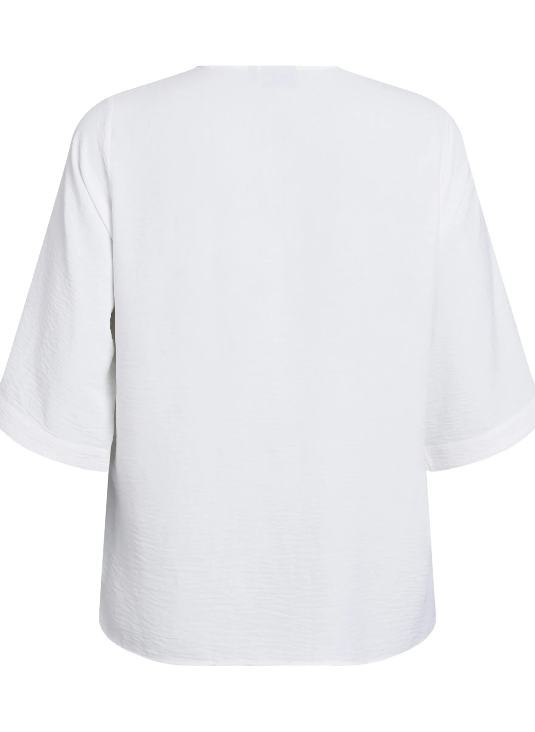 Bluse mit V-Ausschnitt und 3/4-Ärmeln