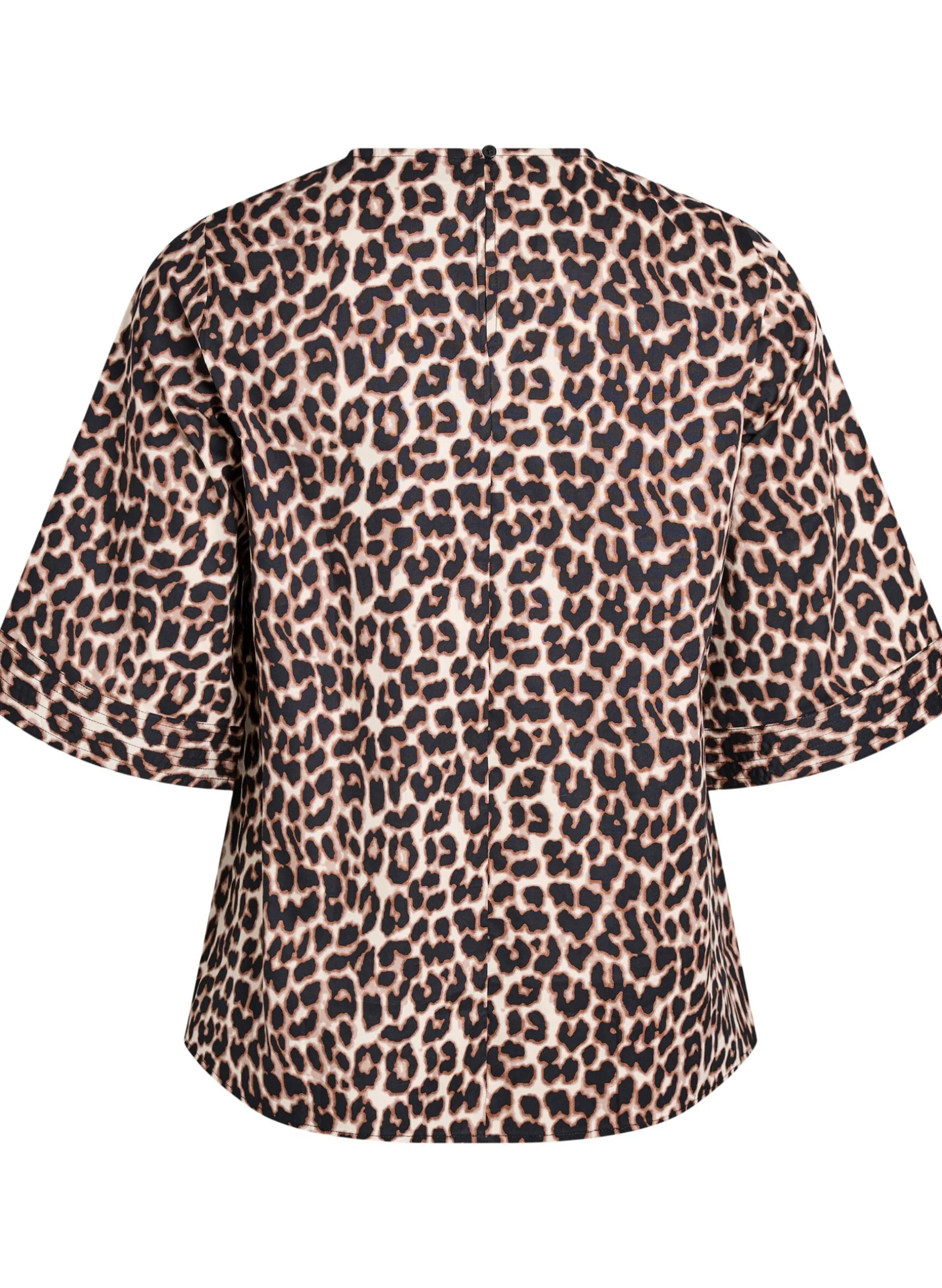 Bluse mit Ziernähten und 3/4-Ärmeln