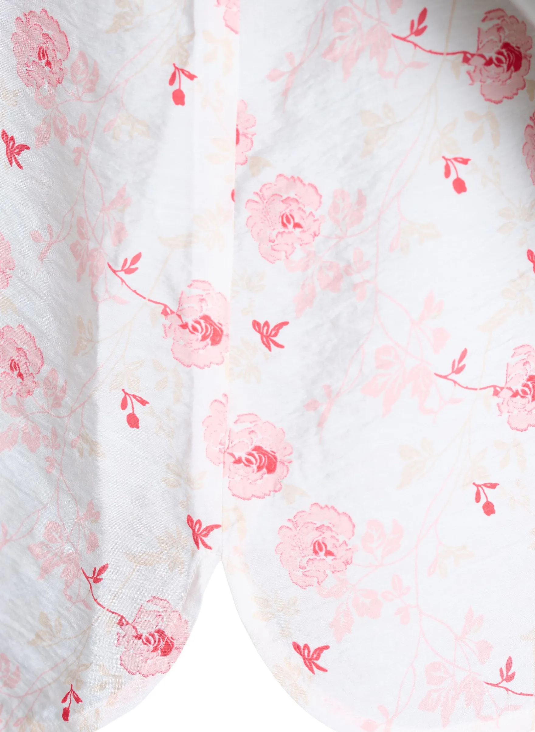 Blusenshirt mit kurzen Ärmeln und Blumenmotiv
