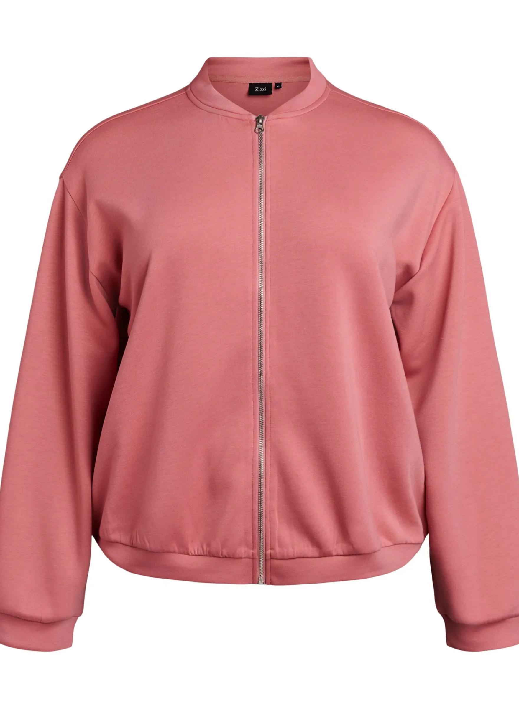 Bomber-Cardigan mit Reißverschluss