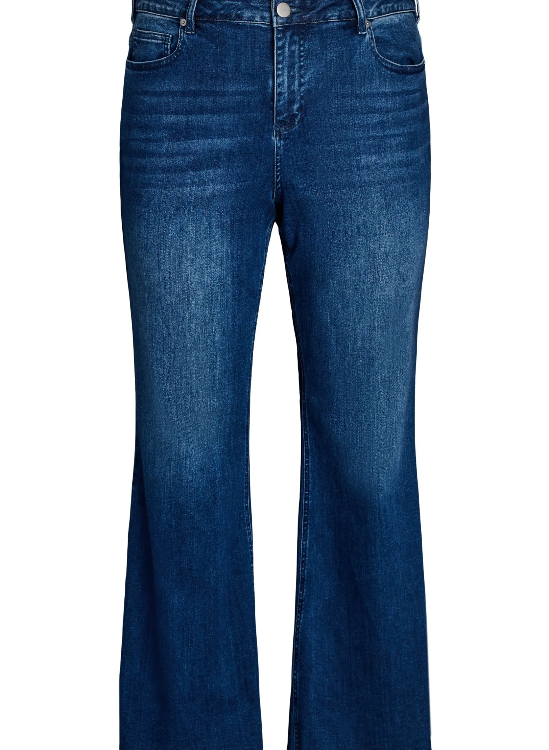 Bootcut-Jeans mit hoher Taille