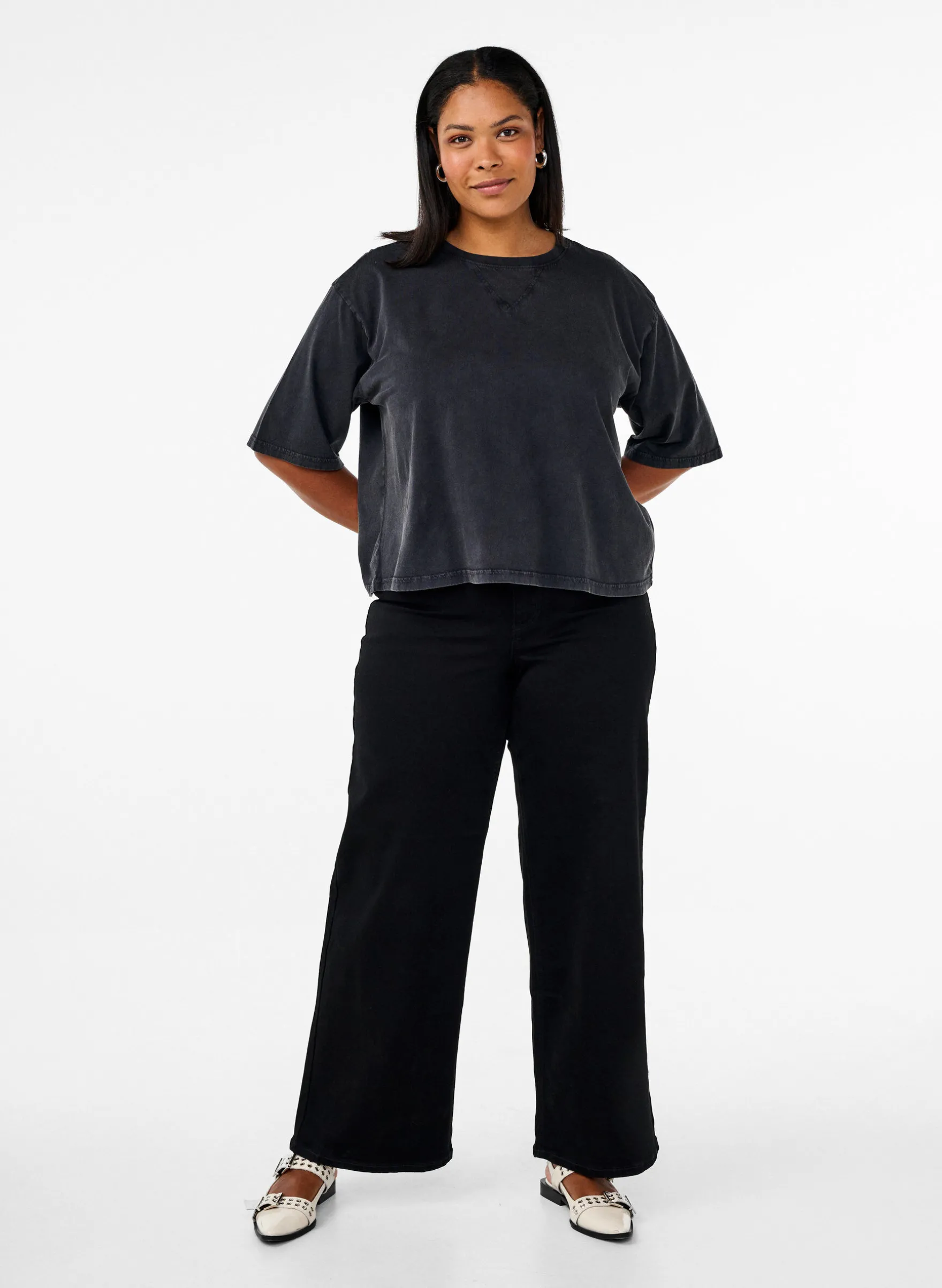 Boxy T-Shirt aus Bio-Baumwolle.