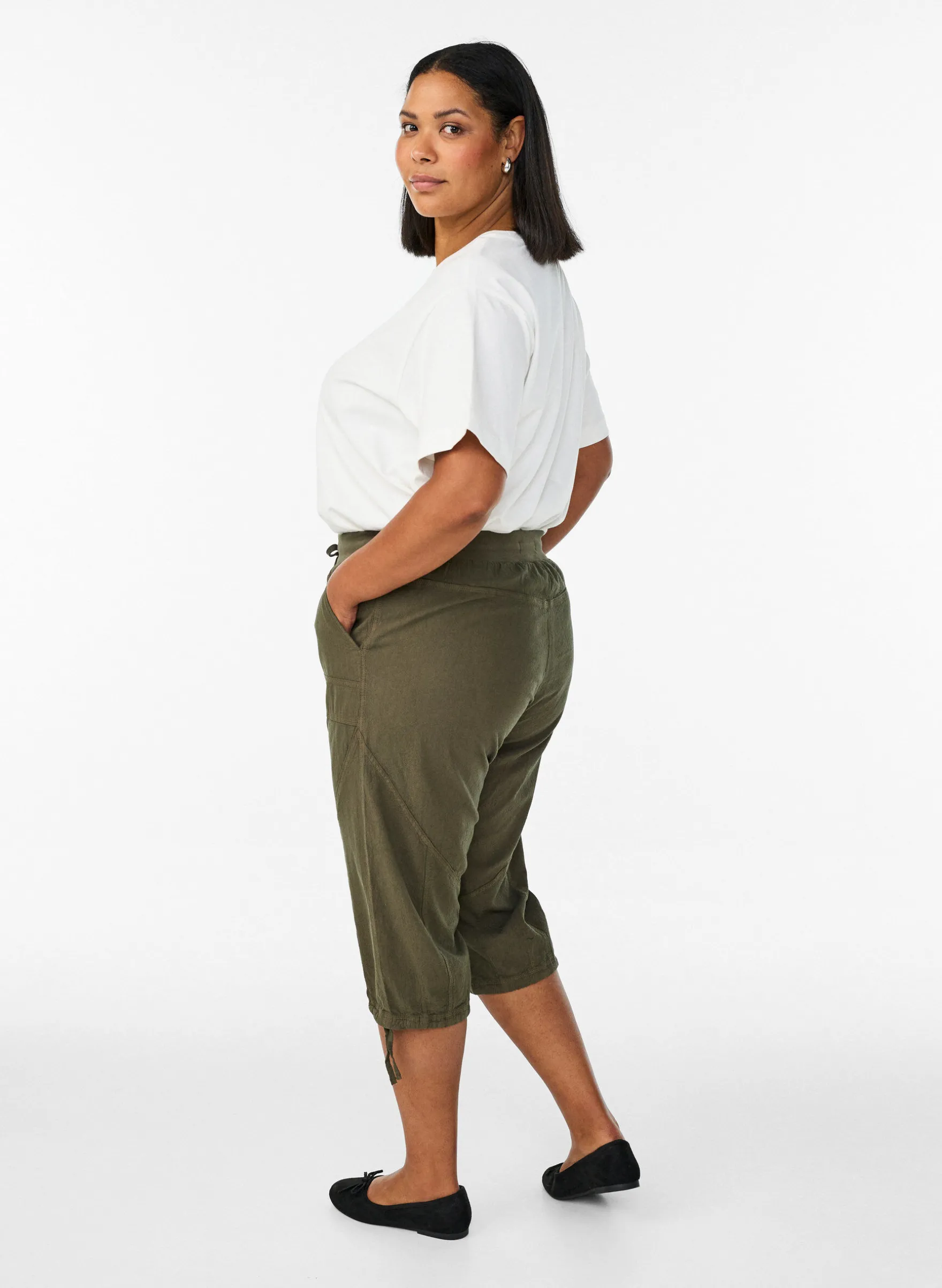 Capri-Hose aus Baumwolle