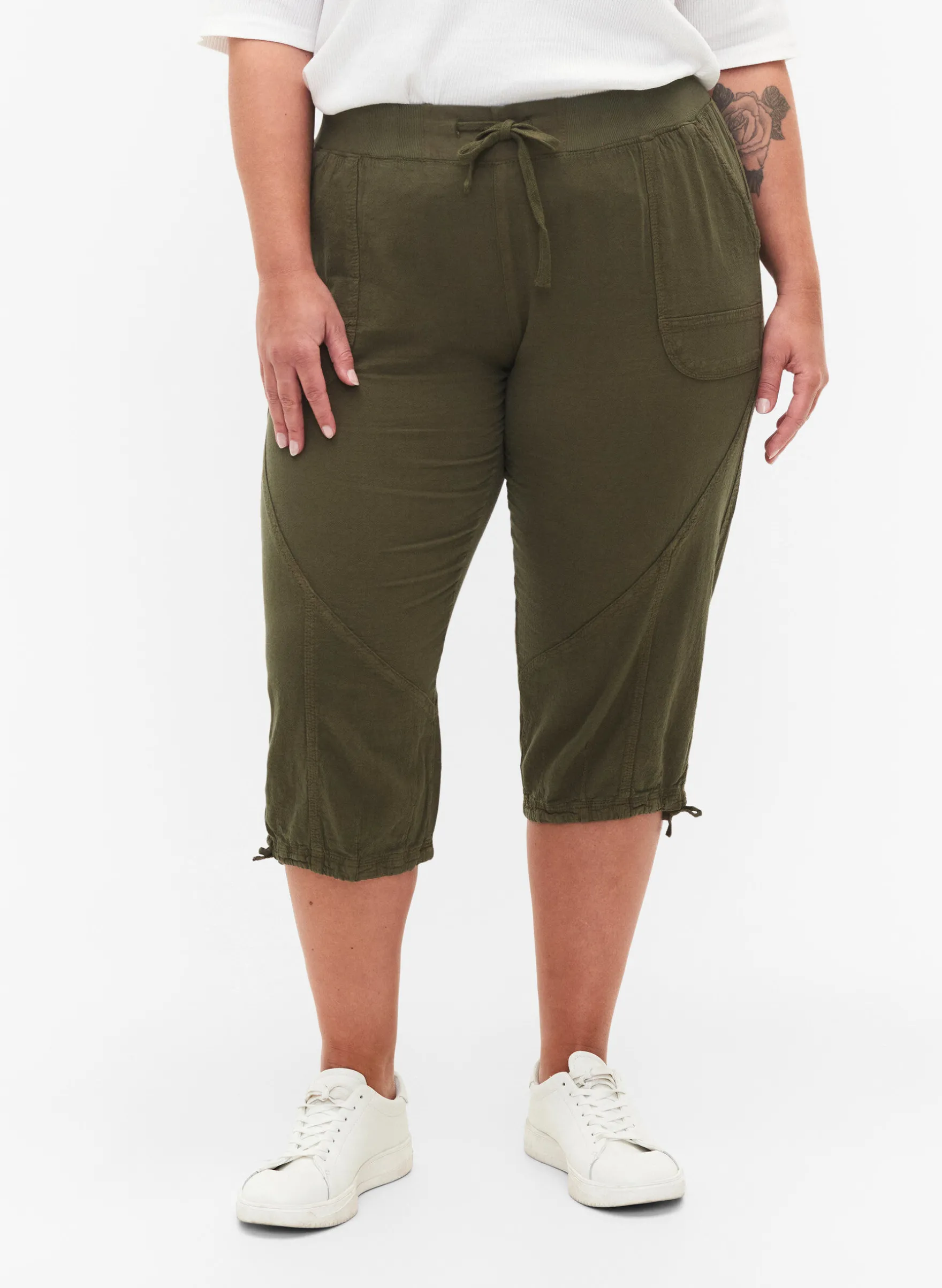 Capri-Hose aus Baumwolle