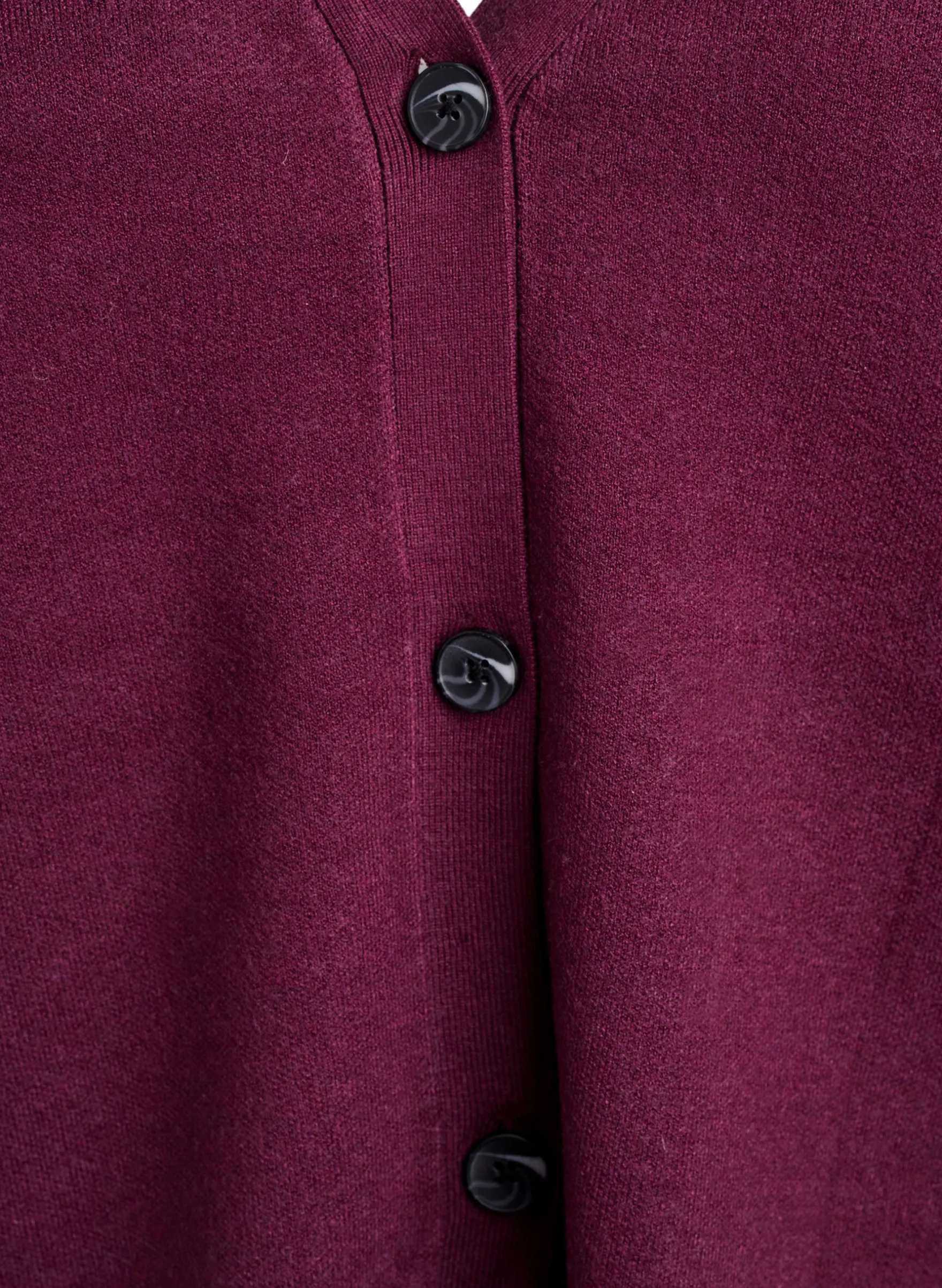 Cardigan mit V-Ausschnitt und weiten Ärmeln