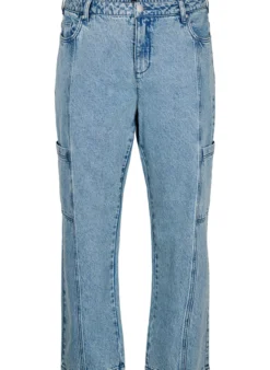 Cargojeans mit hoher Taille