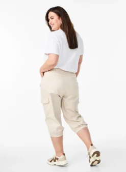 Cargo-Knickers mit hoher Taille