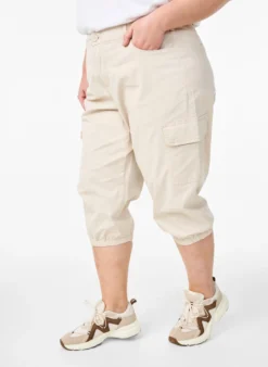 Cargo-Knickers mit hoher Taille