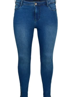 Cropped Amy Jeans mit Reißverschluss