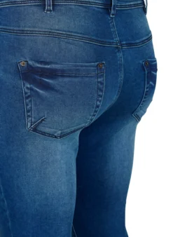 Cropped Amy Jeans mit Reißverschluss