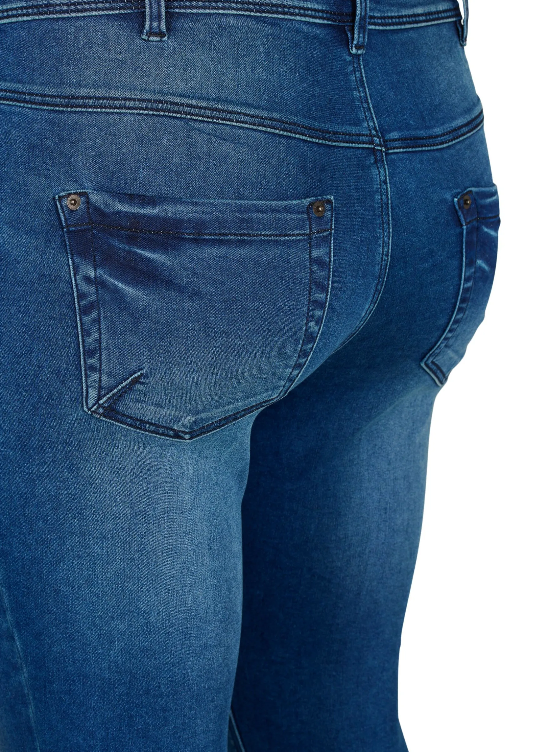 Cropped Amy Jeans mit Reißverschluss