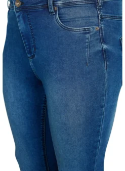 Cropped Amy Jeans mit Reißverschluss