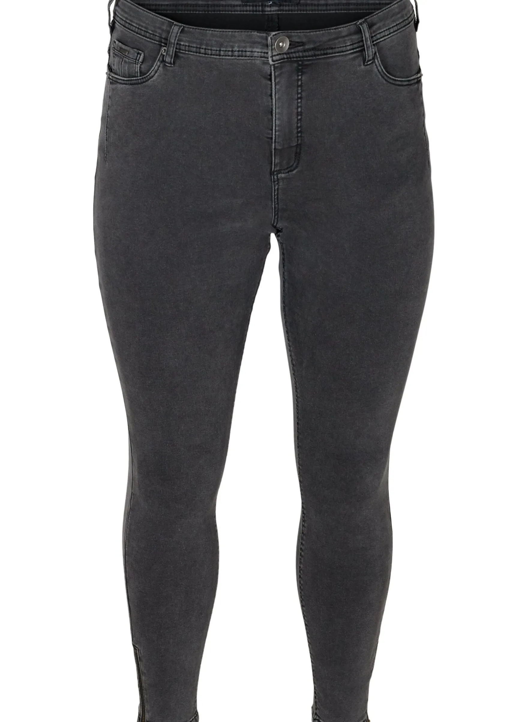 Cropped Amy Jeans mit Reißverschluss